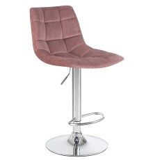 Стул барный DOBRIN TAILOR, пудрово-розовый велюр (MJ9-32)