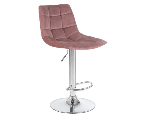 Стул барный DOBRIN TAILOR, пудрово-розовый велюр (MJ9-32)