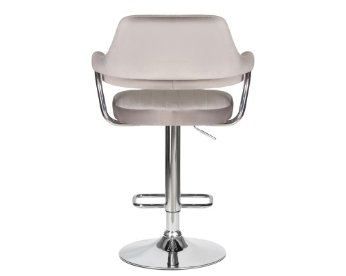 Стул барный DOBRIN CHARLY, серый велюр (MJ9-75)