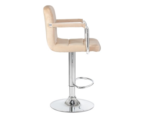 Набор 2 шт Стул барный DOBRIN KRUGER ARM, бежевый велюр (MJ9-10)