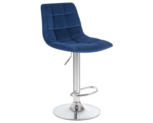 Набор 2 шт Стул барный DOBRIN TAILOR, синий велюр (MJ9-117)