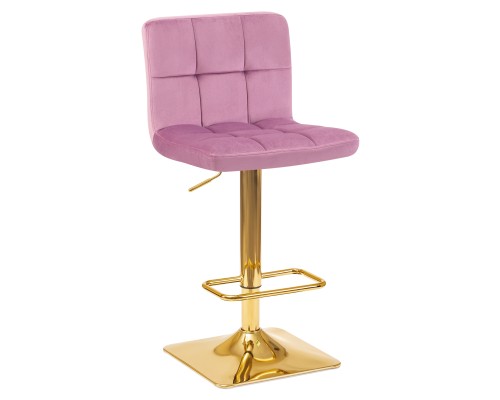 Набор 2 шт Стул барный DOBRIN GOLDIE, пудрово-сиреневый велюр (MJ9-52)
