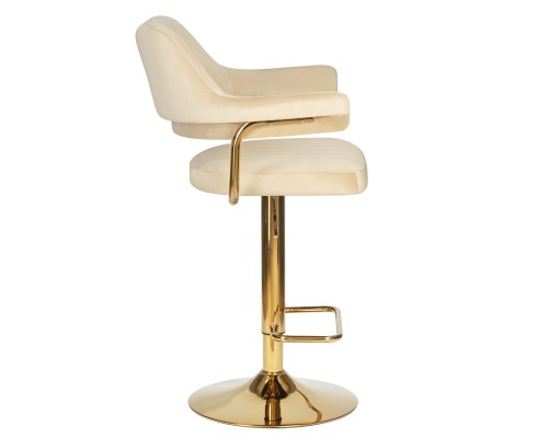 Стул барный DOBRIN CHARLY GOLD, бежевый велюр (MJ9-10)
