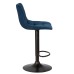 Стул барный DOBRIN TAILOR BLACK, синий велюр (MJ9-117)