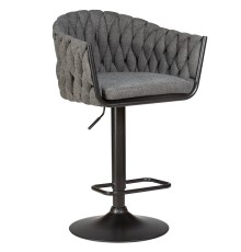 Стул барный DOBRIN LEON, графитовая ткань (LAR-275-21)