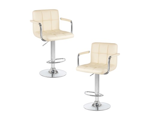 Набор 2 шт Стул барный DOBRIN KRUGER ARM, кремовый