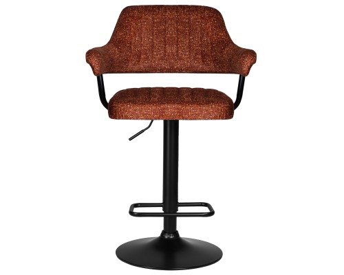 Набор 2 шт Стул барный DOBRIN CHARLY BLACK, терракотовый твид (LEO56)