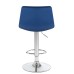 Набор 2 шт Стул барный DOBRIN TAILOR, синий велюр (MJ9-117)