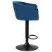 Стул барный DOBRIN DARCY BLACK, синий велюр (1922-20)