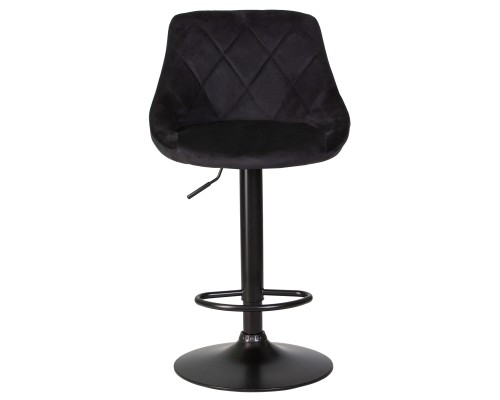 Набор 2 шт Стул барный DOBRIN LOGAN BLACK, черный велюр (MJ9-101)