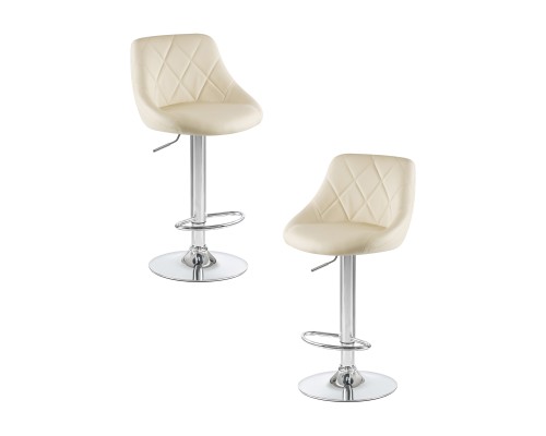 Набор 2 шт Стул барный DOBRIN LOGAN, кремовый