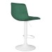 Стул барный DOBRIN TAILOR WHITE, зеленый велюр (MJ9-88)