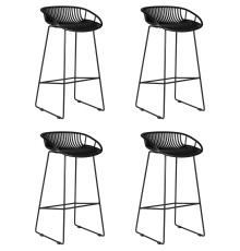 Набор 4 шт Стул барный DOBRIN FRANK, черный