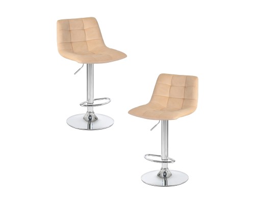 Набор 2 шт Стул барный DOBRIN TAILOR, бежевый велюр (MJ9-10)
