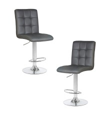 Набор 2 шт Стул барный DOBRIN KRUGER, серый