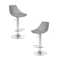 Набор 2 шт Стул барный DOBRIN ROCKY, серый