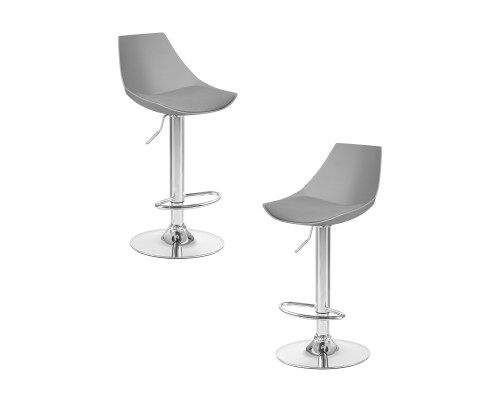 Набор 2 шт Стул барный DOBRIN ROCKY, серый