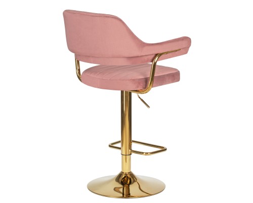 Набор 2 шт Стул барный DOBRIN CHARLY GOLD, розовый велюр (MJ9-32)