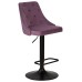 Набор 2 шт Стул барный DOBRIN JOSEPH BLACK, пудрово-сиреневый велюр (MJ9-52)