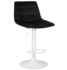 Стул барный DOBRIN TAILOR WHITE, черный велюр (MJ9-101)