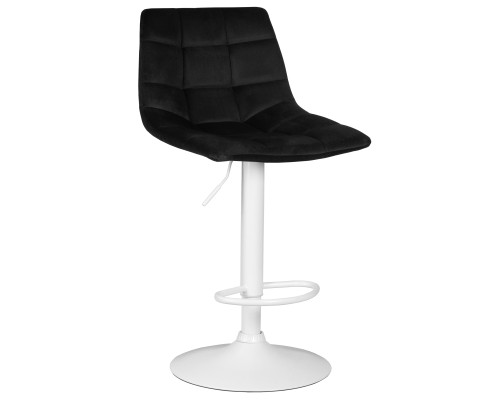 Стул барный DOBRIN TAILOR WHITE, черный велюр (MJ9-101)