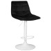 Стул барный DOBRIN TAILOR WHITE, черный велюр (MJ9-101)