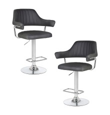 Набор 2 шт Стул барный DOBRIN CHARLY, серый