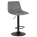 Стул барный DOBRIN TAILOR BLACK, серый велюр (MJ9-75)
