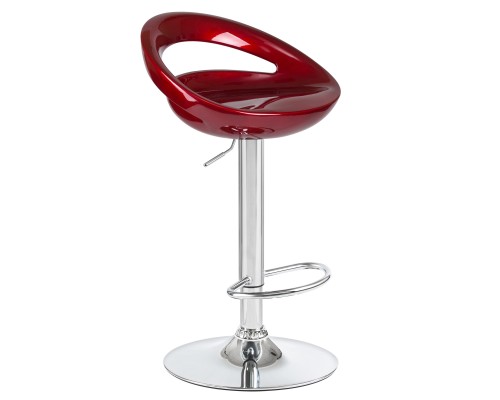 Стул барный DOBRIN DISCO, бордовый металлик