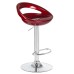 Стул барный DOBRIN DISCO, бордовый металлик