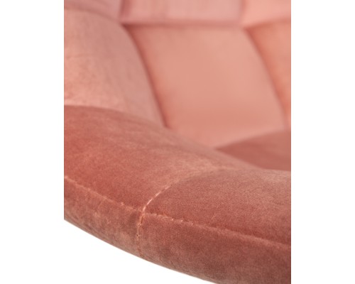 Стул барный DOBRIN TAILOR WHITE, пудрово-розовый велюр (MJ9-32)