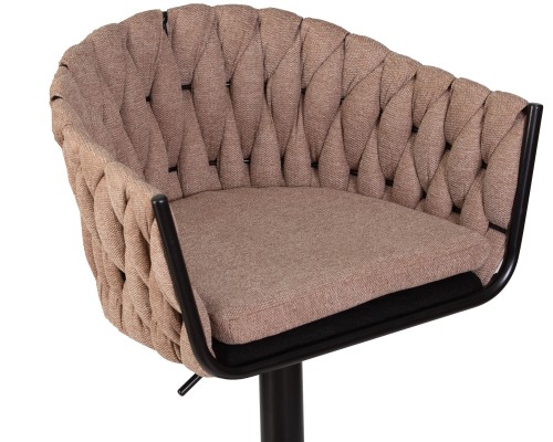 Набор 2 шт Стул барный DOBRIN LEON, коричневая ткань (LAR 275-3)