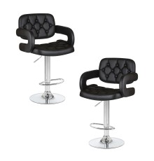 Набор 2 шт Стул барный DOBRIN TIESTO, чёрный