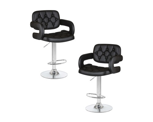 Набор 2 шт Стул барный DOBRIN TIESTO, чёрный