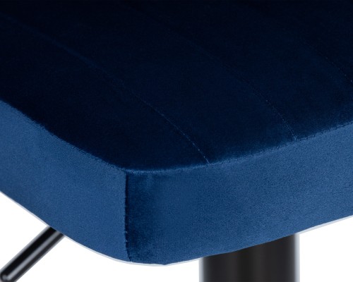 Набор 2 шт Стул барный DOBRIN CHARLY BLACK, синий велюр (MJ9-117)