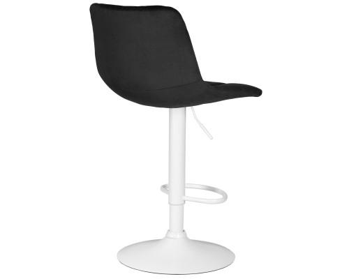 Стул барный DOBRIN TAILOR WHITE, черный велюр (MJ9-101)