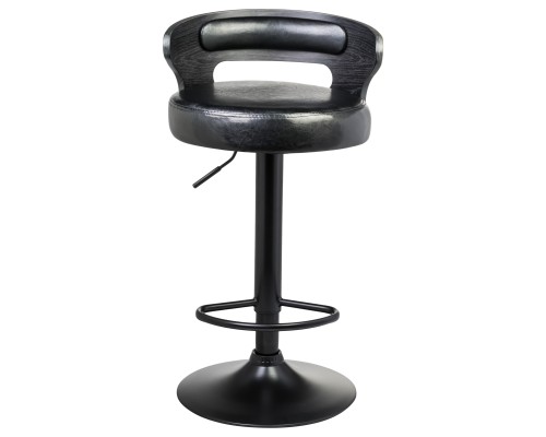 Стул барный DOBRIN FRED BLACK, чёрное дерево, чёрный