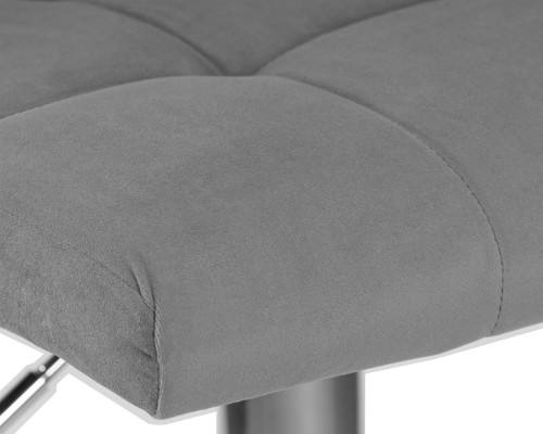 Набор 2 шт Стул барный DOBRIN CANDY, серый велюр (MJ9-75)