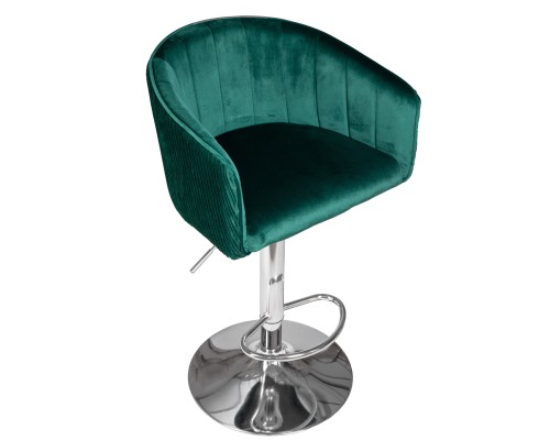 Стул барный DOBRIN DARCY, зеленый велюр (1922-9)