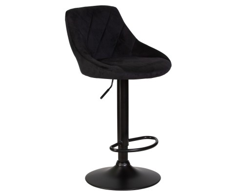 Набор 2 шт Стул барный DOBRIN LOGAN BLACK, черный велюр (MJ9-101)