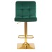 Набор 2 шт Стул барный DOBRIN GOLDIE, зеленый велюр (MJ9-88)
