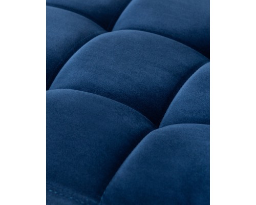 Набор 2 шт Стул барный DOBRIN DOMINIC, синий велюр (MJ9-117)