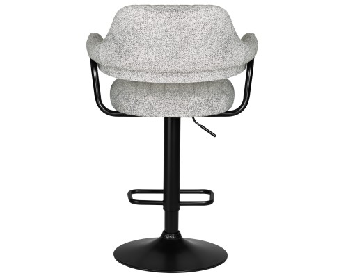 Набор 2 шт Стул барный DOBRIN CHARLY BLACK, светло-серый твид (LEO04)