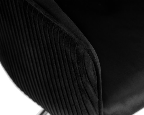 Стул барный DOBRIN DARCY BLACK, черный велюр (1922-21)