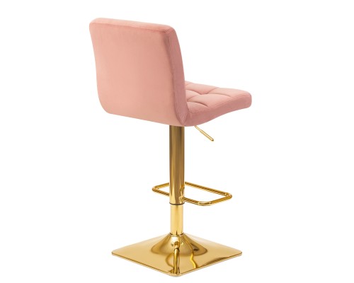 Набор 2 шт Стул барный DOBRIN GOLDIE, пудрово-розовый велюр (MJ9-32)