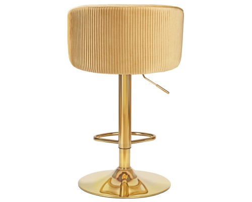 Стул барный DOBRIN DARCY GOLD, песочный велюр (1922-3)