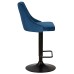Стул барный DOBRIN JOSEPH BLACK, синий велюр (MJ9-117)