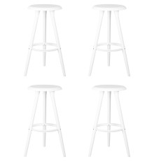 Набор 4 шт Табурет барный DOBRIN ROYCE WHITE, белый (W-02)