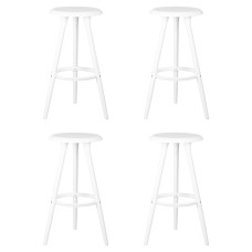 Набор 4 шт Табурет барный DOBRIN ROYCE WHITE, белый (W-02)