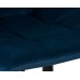 Стул барный DOBRIN NICOLE, черные матовые ножки, темно-синий велюр (108-95)